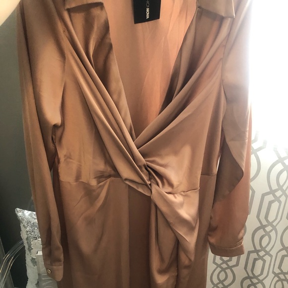 FN Champagne Twist floor length dress - Picture 1 of 2